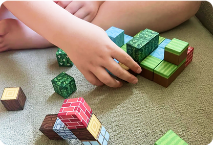 128 PCS-Snow Hut Magnetic Building Blocks Educational STEM Toys For Kids – Minecraft-Style Creative Building Toy VENTA BLOCKS
