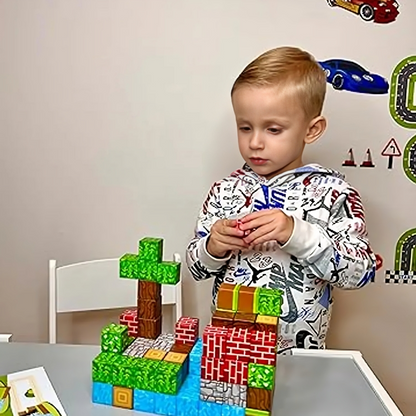   Blocks magnetic building toy for kids educational STEM Tiles